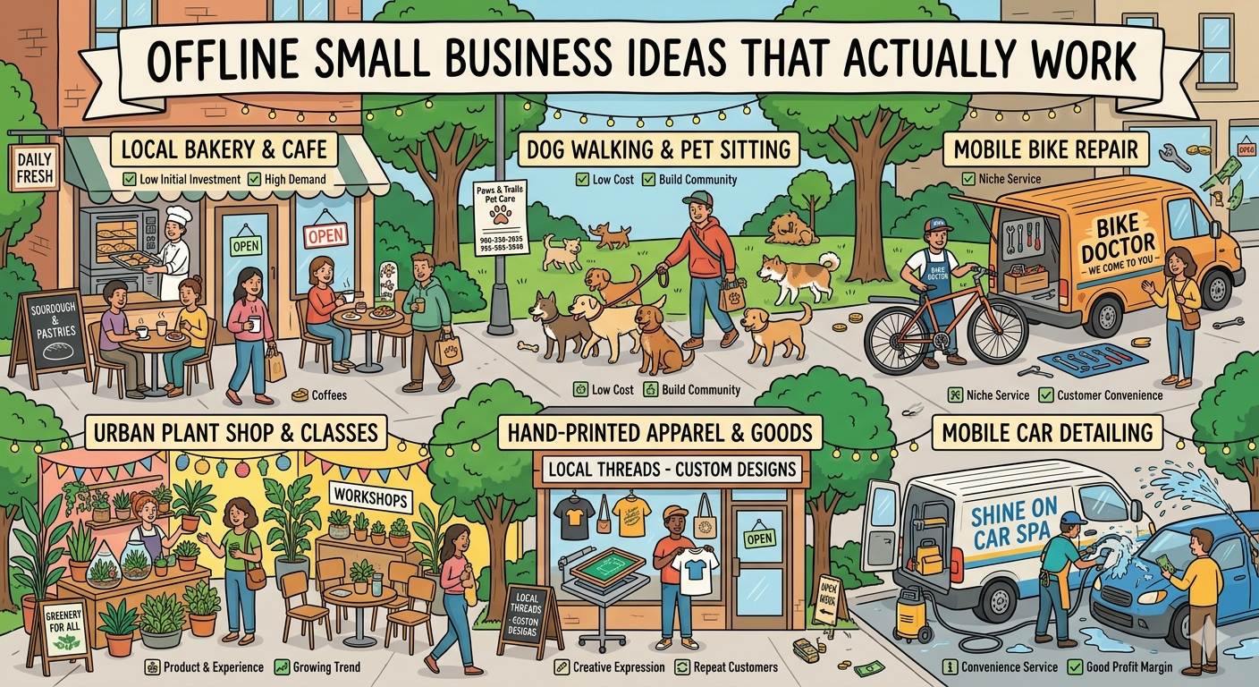Offline Small Business Ideas That Actually Work