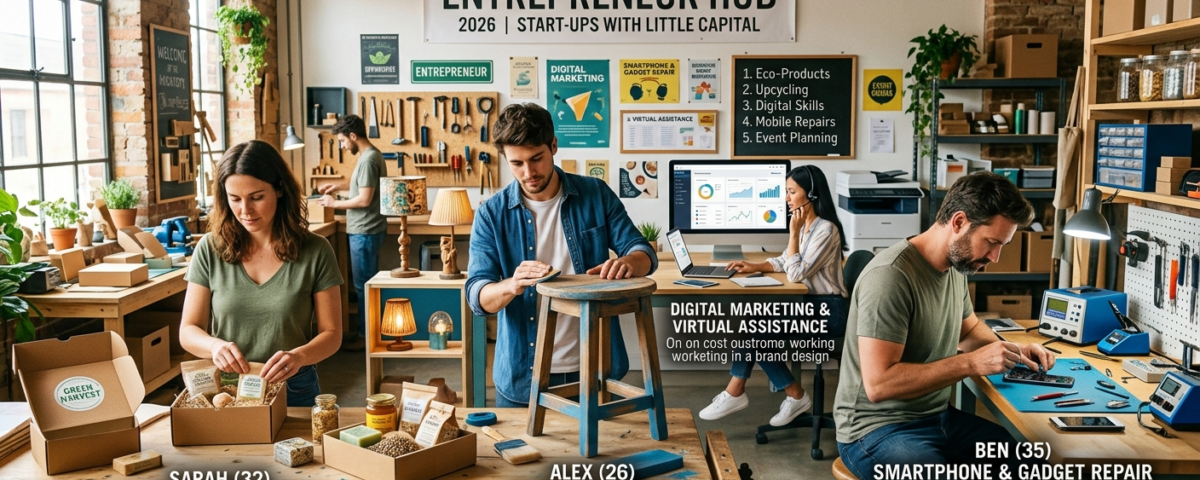 Business Ideas to Start with Little Money in 2026