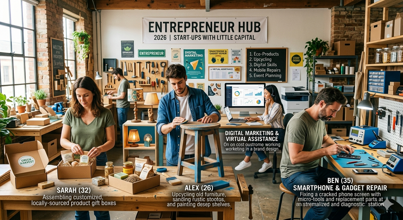 Business Ideas to Start with Little Money in 2026