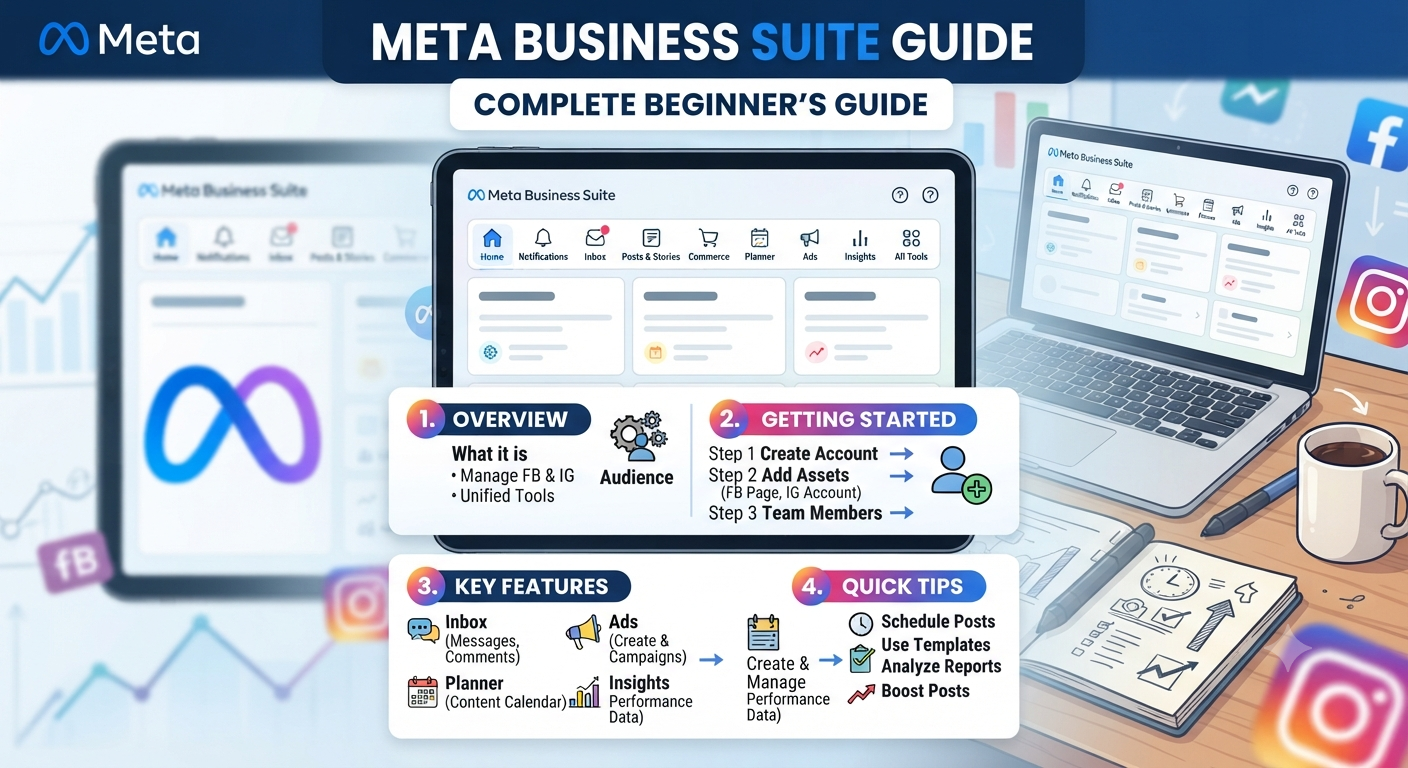 Meta Business Suite Guide: Complete Beginner's Guide